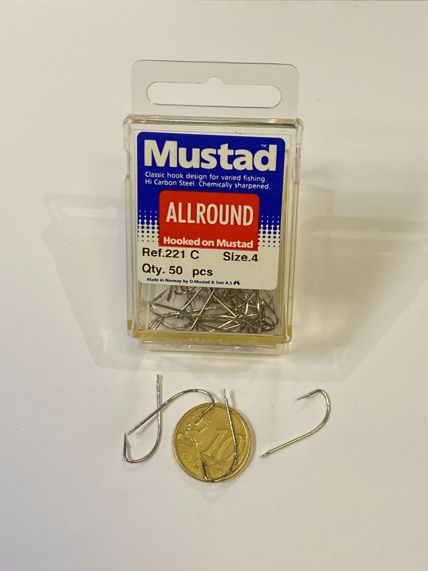 1 boîte de 50pcs hameçons Mustad cod.496 n.11, Limerick FC.B13B